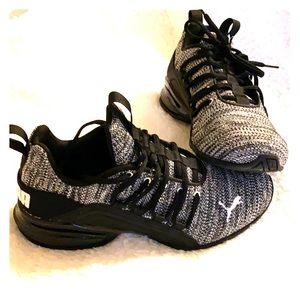 Black and White Puma Sneakers